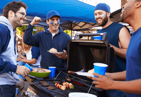 Friends Tailgating Together